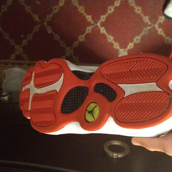 2017 Jordan retro 13s all white red inside red  bottom brand new!!! - Picture 8 of 12